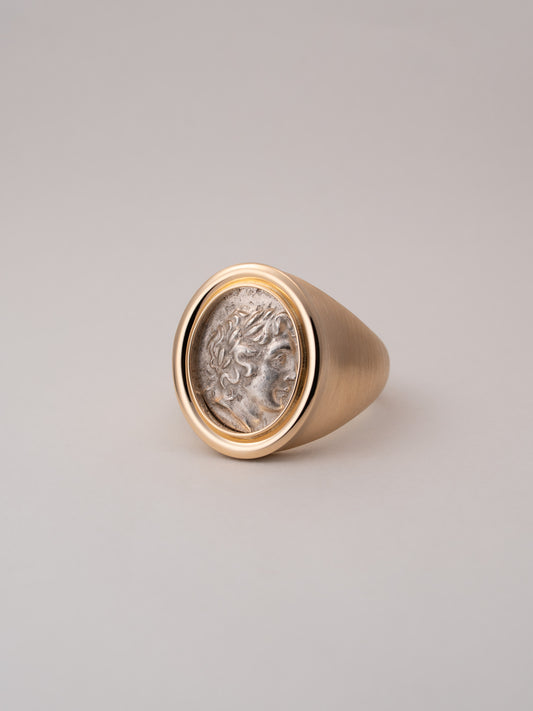 MONOLITH Coin Signet Ring - Apollo