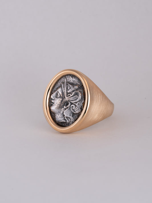 MONOLITH Coin Signet Ring -Athena / Horse
