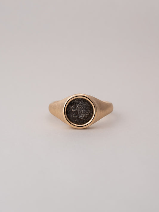 MONOLITH Coin Signet Ring -Lion