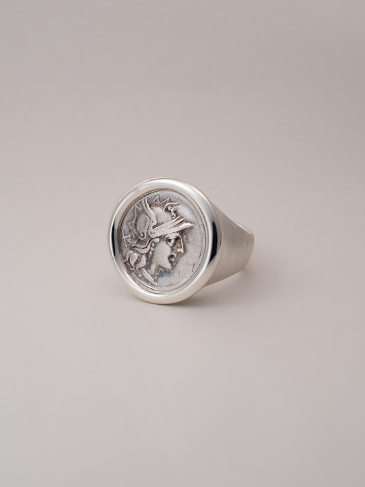 MONOLITH Coin Signet Ring　-Roma