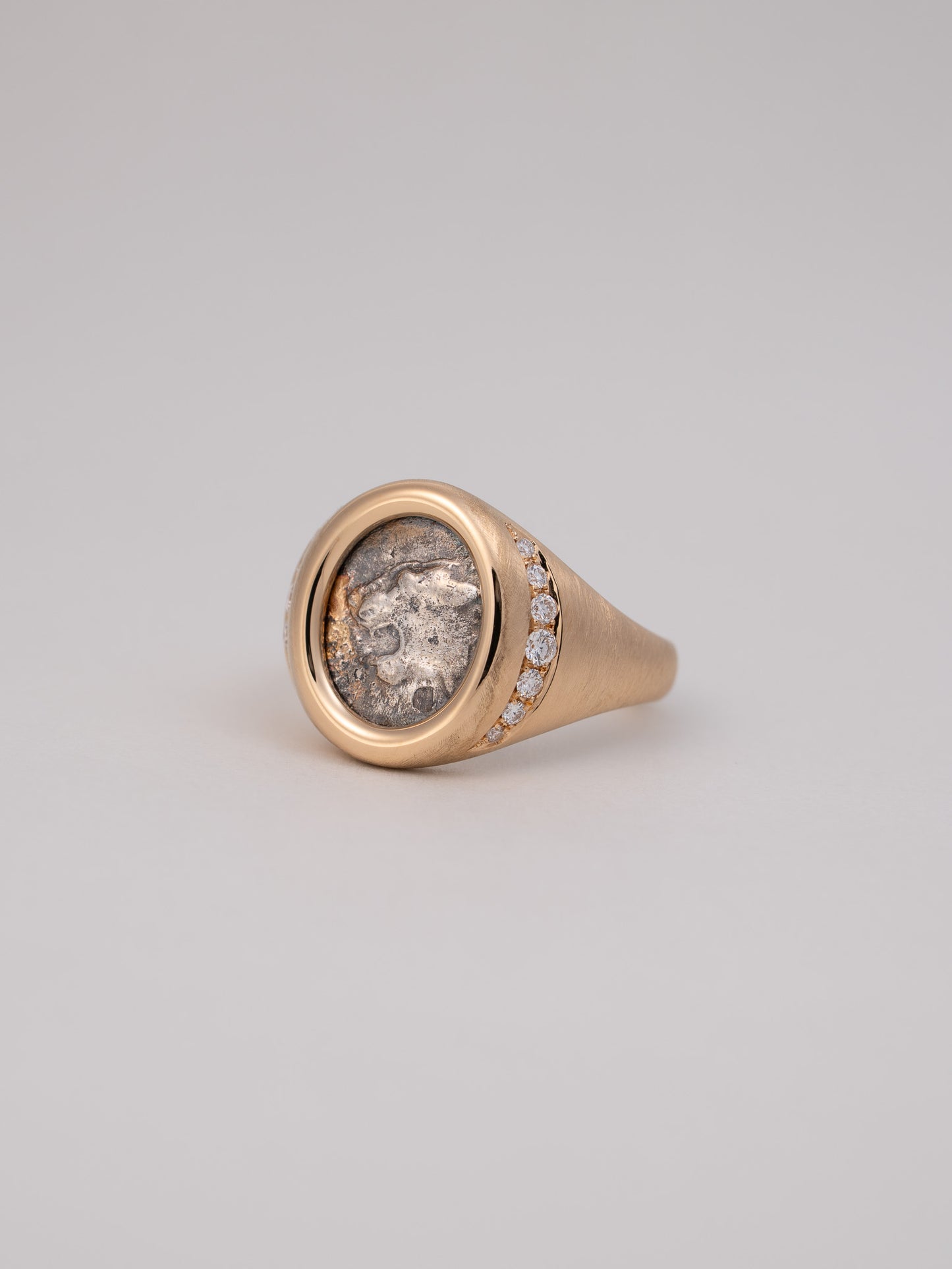 Coin Signet Ring -Lion