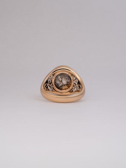 Coin Signet Ring -Lion
