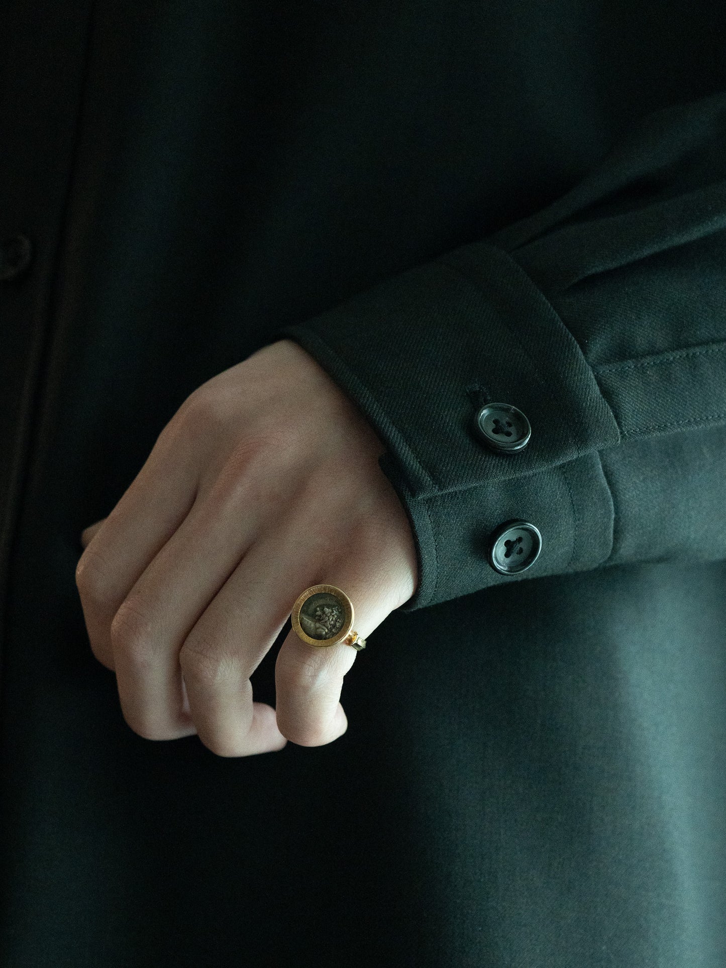 PLINTH Coin Ring -Lion