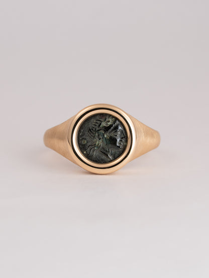 MONOLITH Coin Signet Ring - Apollo