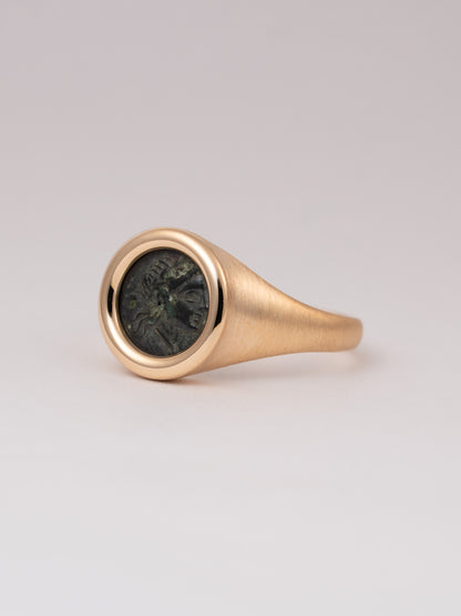 MONOLITH Coin Signet Ring - Apollo
