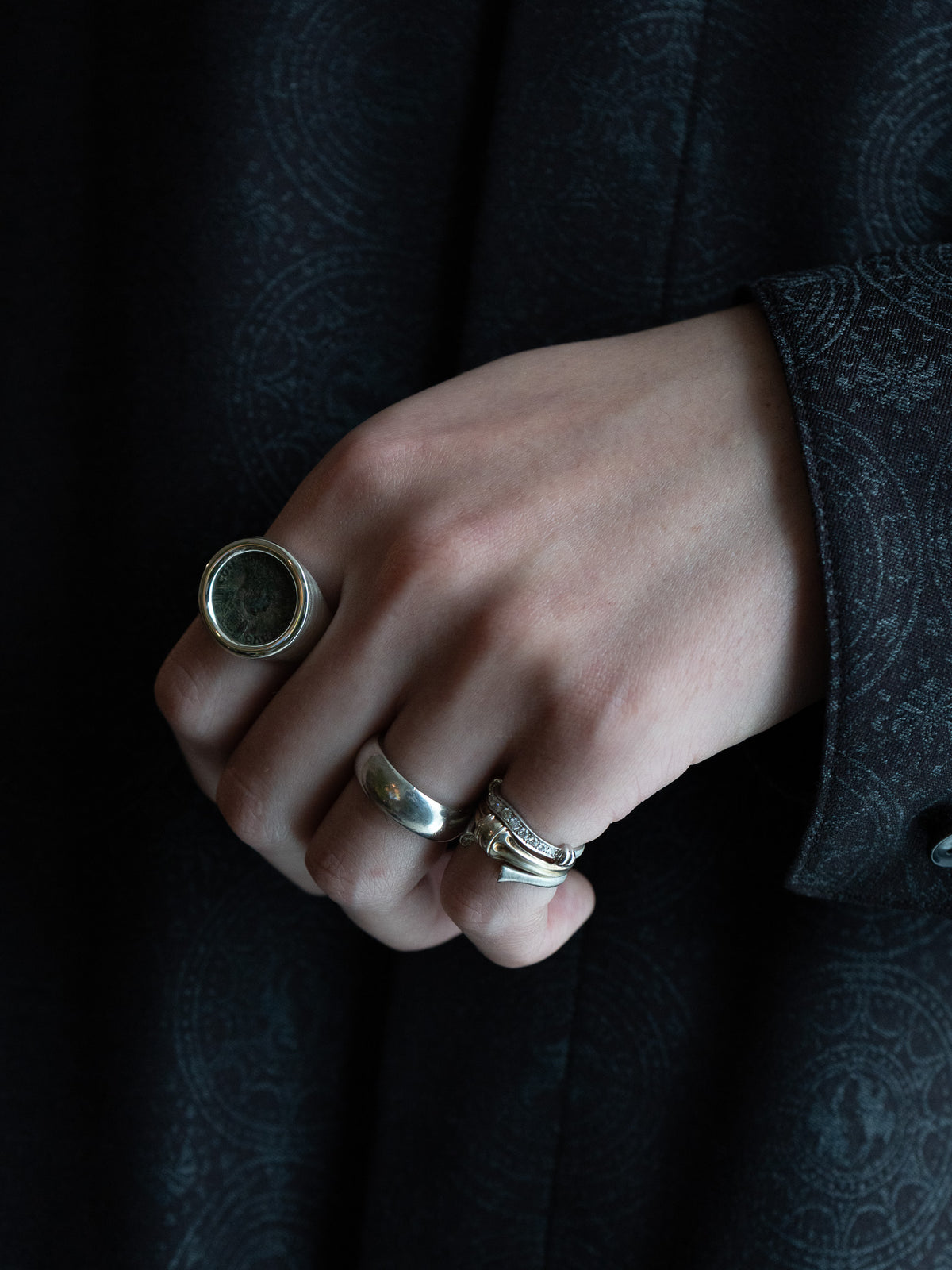 MONOLITH Coin Signet Ring -Constantinus I