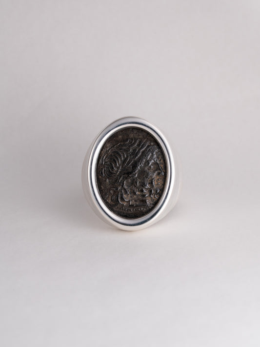 MONOLITH Coin Signet Ring -Zeus