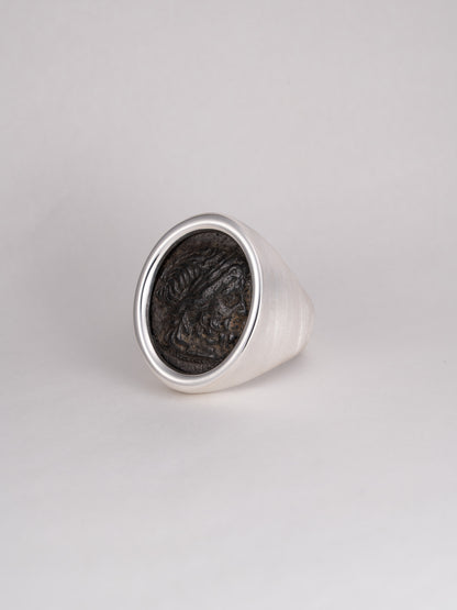 MONOLITH Coin Signet Ring -Zeus