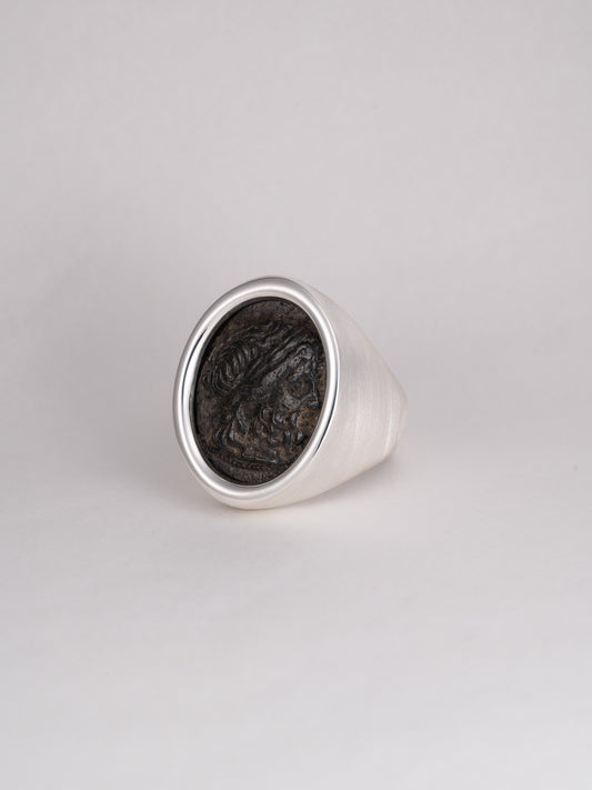 MONOLITH Coin Signet Ring -Zeus