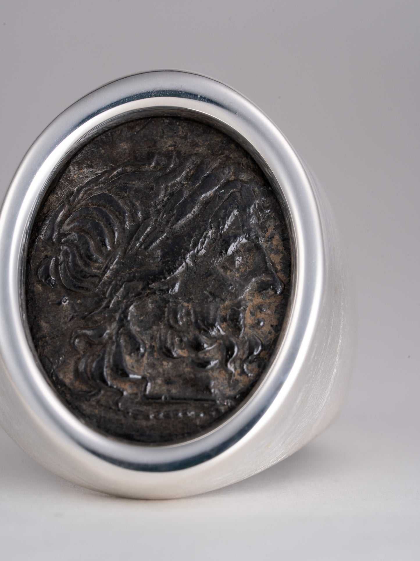 MONOLITH Coin Signet Ring -Zeus