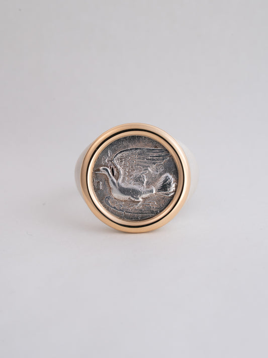 MONOLITH Coin Ring -Dove / Chimaera