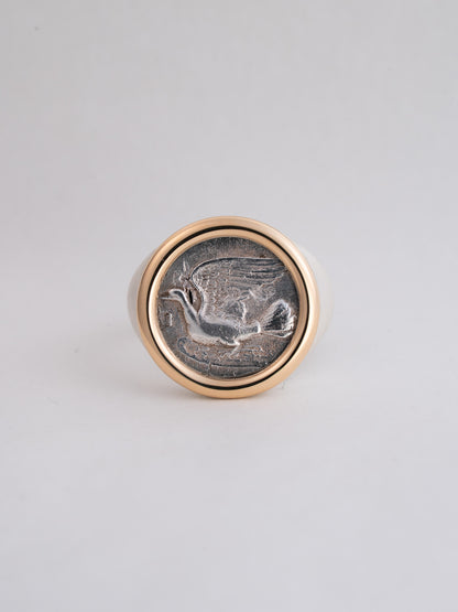 MONOLITH Coin Ring -Dove / Chimaera