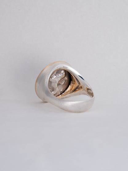 MONOLITH Coin Ring -Dove / Chimaera