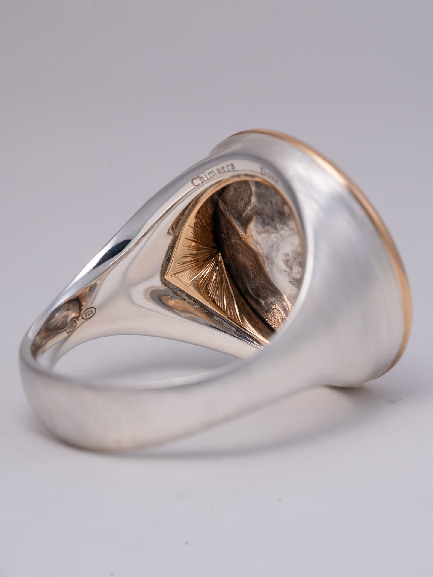 MONOLITH Coin Ring -Dove / Chimaera