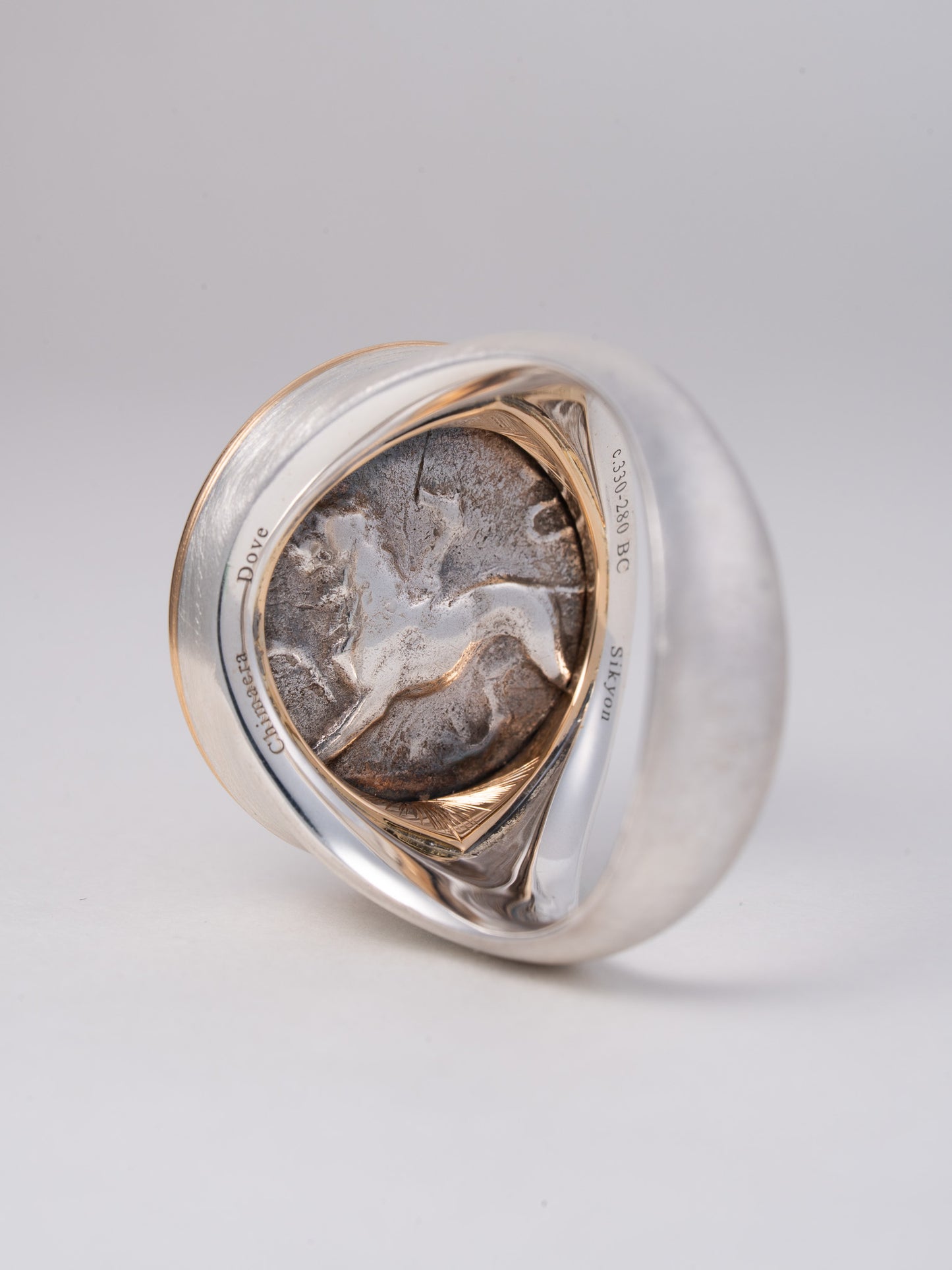MONOLITH Coin Ring -Dove / Chimaera