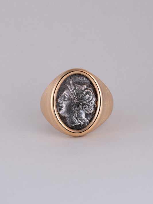 MONOLITH Coin Signet Ring -Athena / Horse