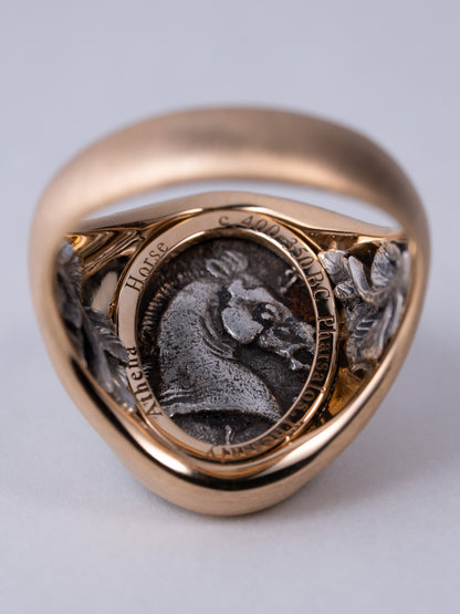 MONOLITH Coin Signet Ring -Athena / Horse