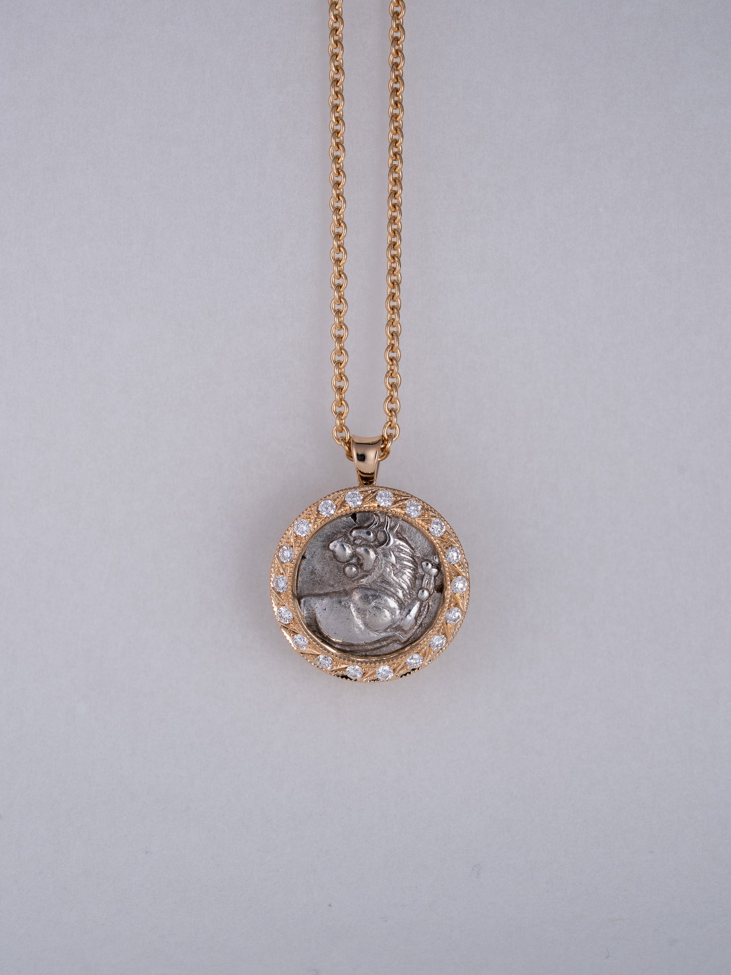 PLINTH Coin Pendant -Lion
