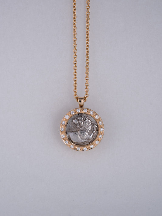 PLINTH Coin Pendant -Lion