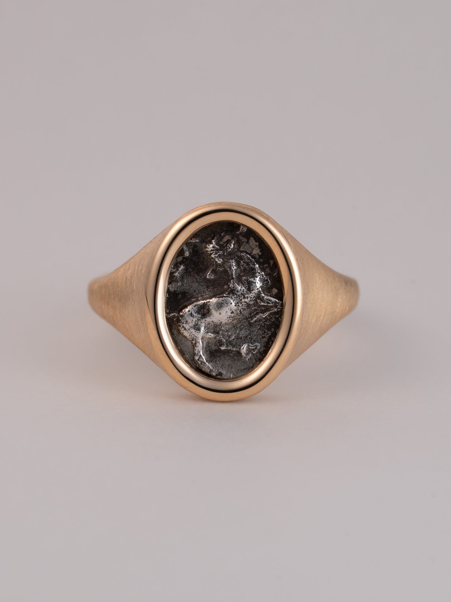 MONOLITH Coin Signet Ring -Goat