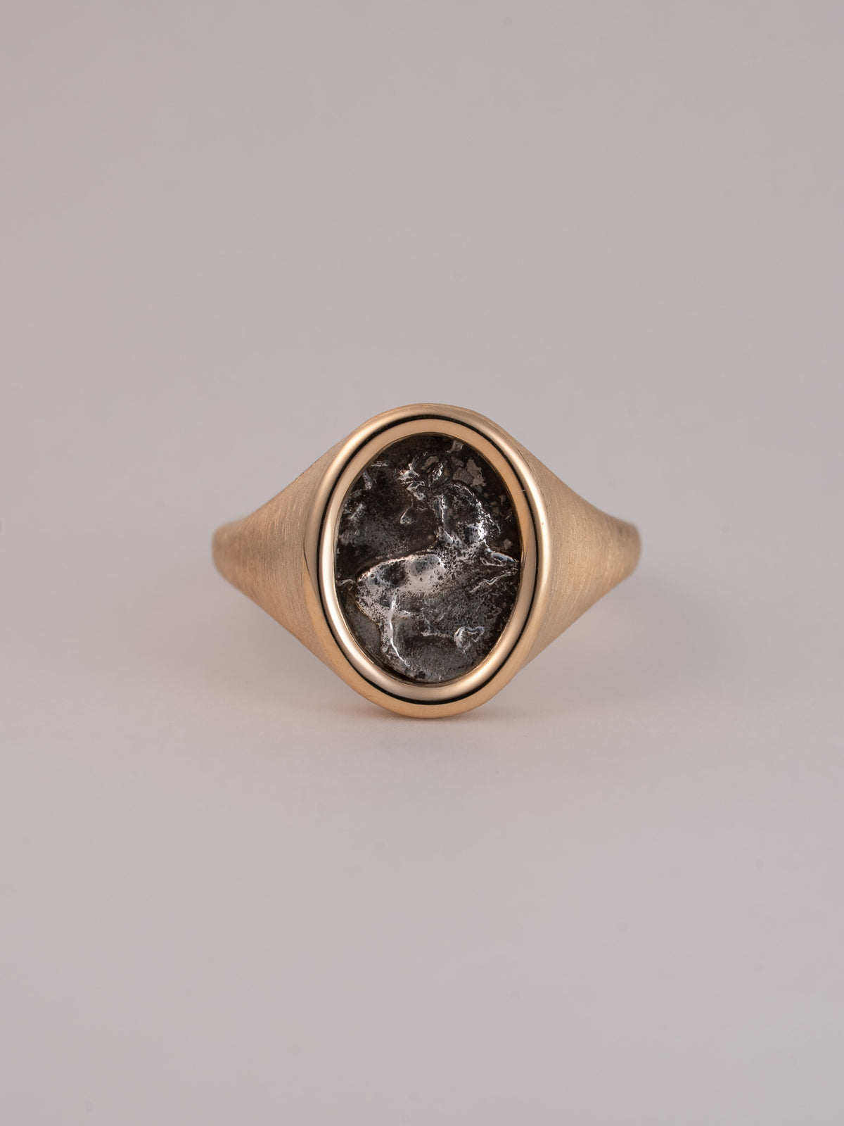 MONOLITH Coin Signet Ring -Goat