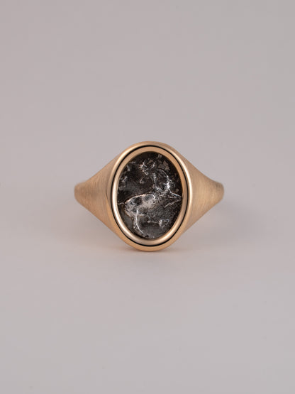 MONOLITH Coin Signet Ring -Goat
