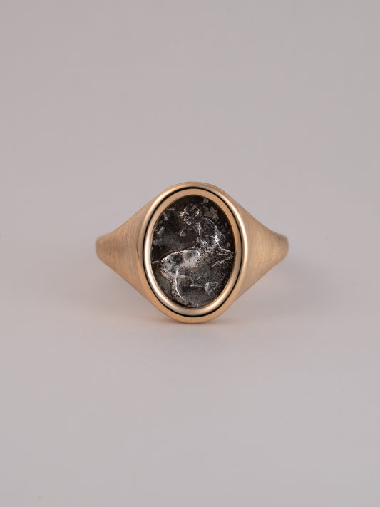 MONOLITH Coin Signet Ring -Goat