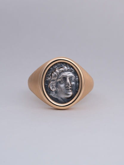 MONOLITH Coin Signet Ring -Helios