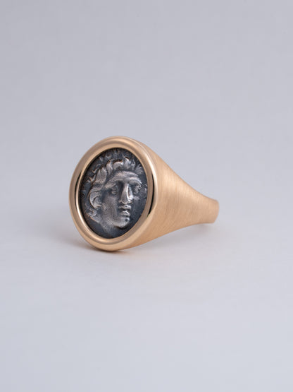 MONOLITH Coin Signet Ring -Helios