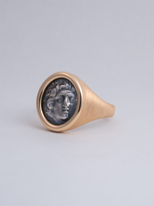 MONOLITH Coin Signet Ring -Helios