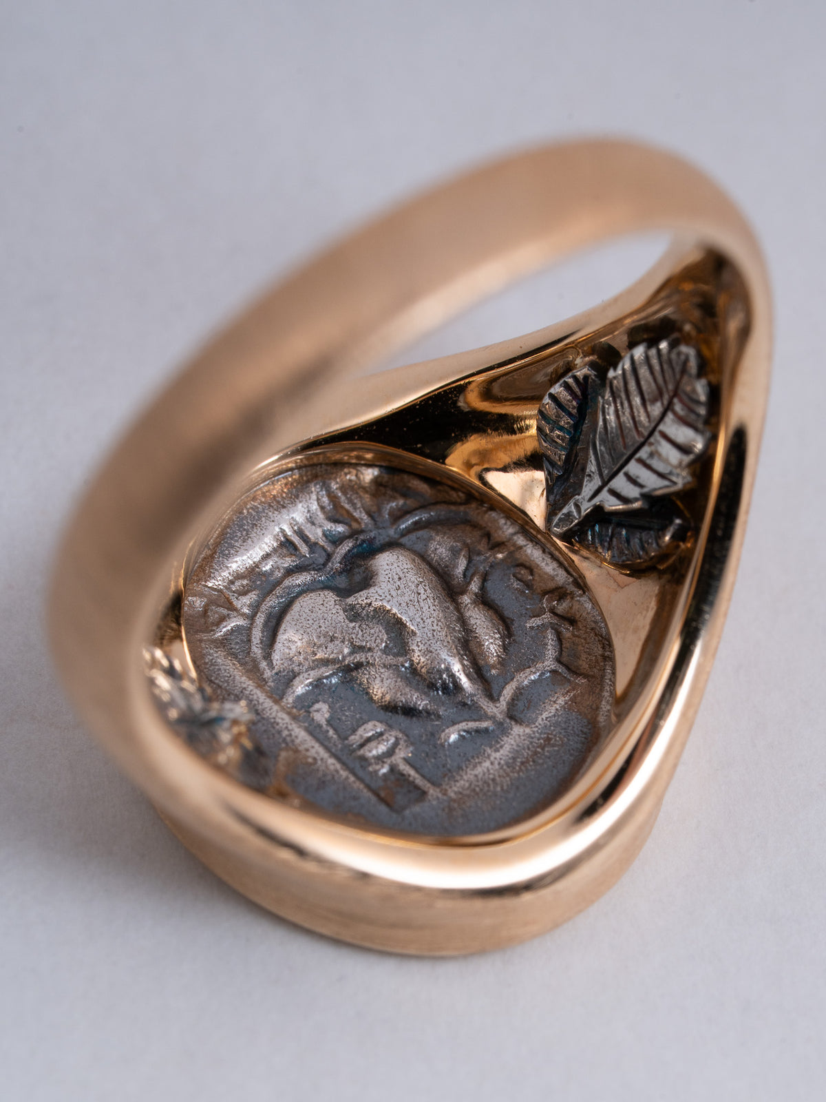 MONOLITH Coin Signet Ring -Helios