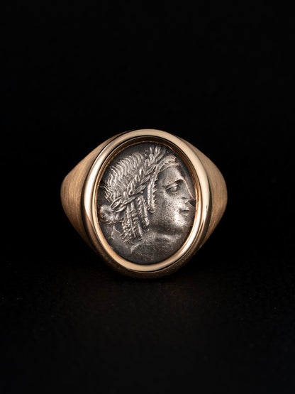 MOMONOLITH Coin Signet Ring -Apollo