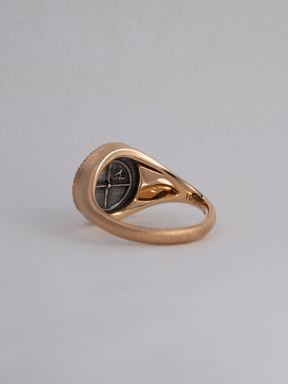 MONOLITH Coin Signet Ring -Lacydon