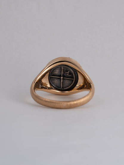 MONOLITH Coin Signet Ring -Lacydon