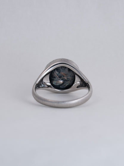 MONOLITH Coin Signet Ring -Lion