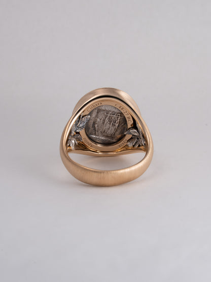 MOMONOLITH Coin Signet Ring -Apollo