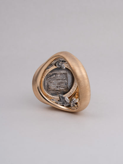 MOMONOLITH Coin Signet Ring -Apollo