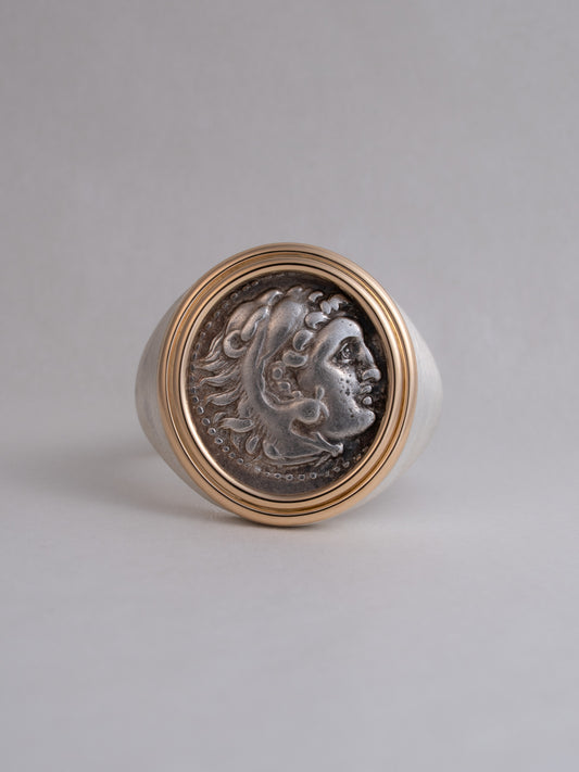 MONOLITH Coin Signet Ring -Alexander III