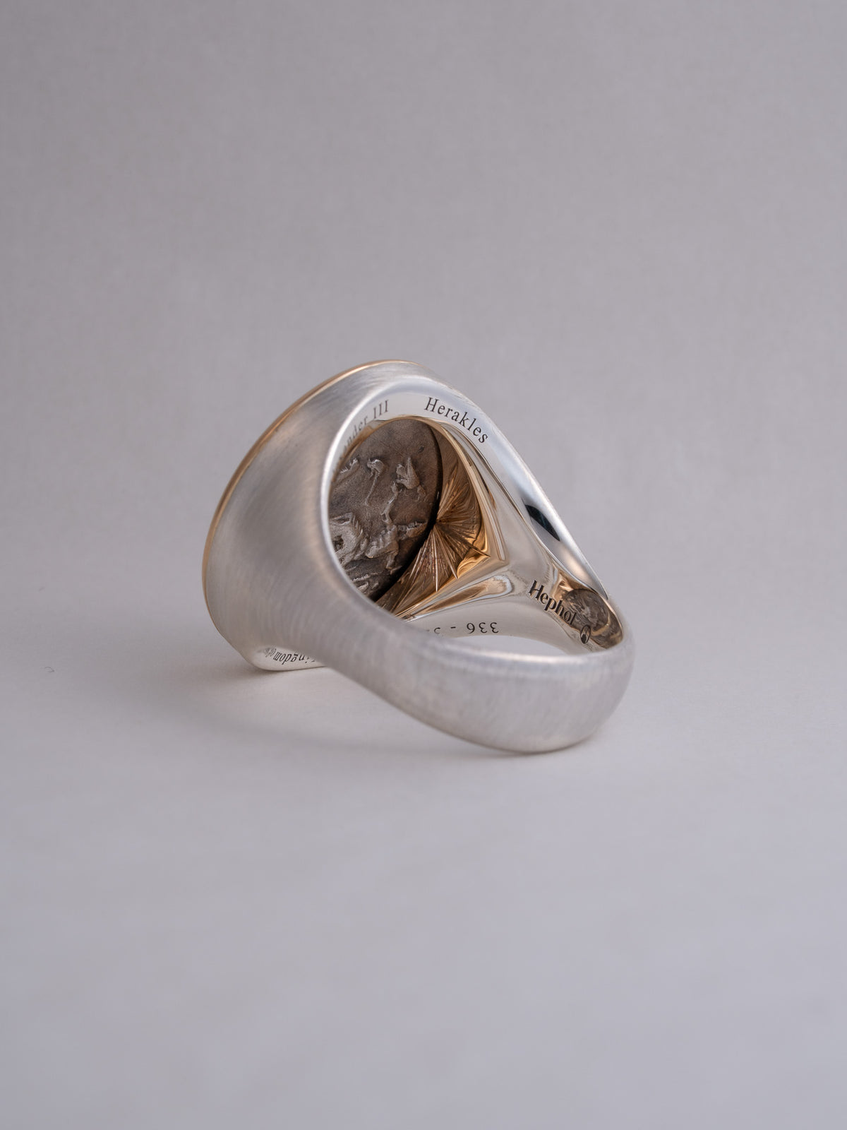 MONOLITH Coin Signet Ring -Alexander III