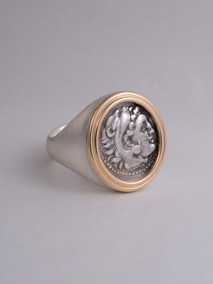 MONOLITH Coin Signet Ring -Alexander III