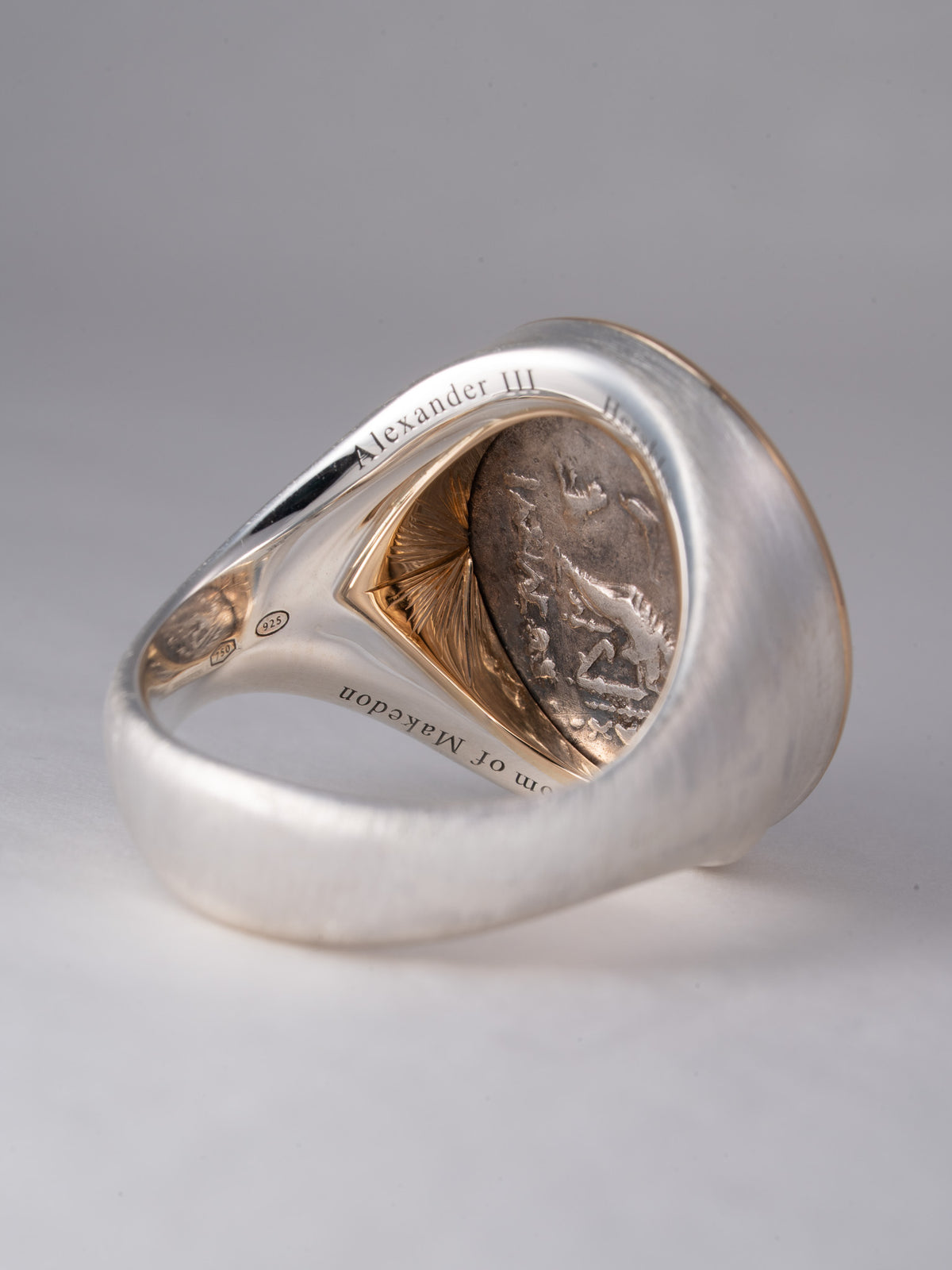 MONOLITH Coin Signet Ring -Alexander III