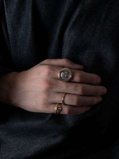 MONOLITH Coin Signet Ring -Alexander III
