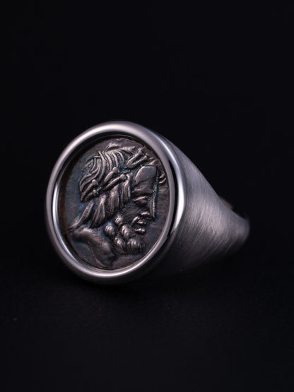 Coin Signet Ring -Jupiter