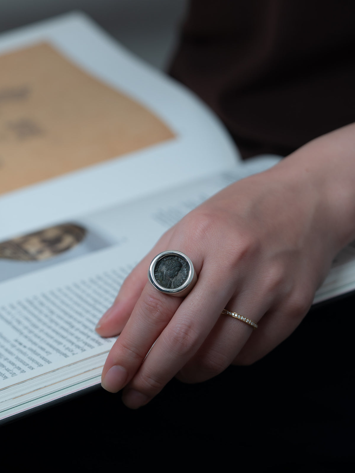 MONOLITH Coin Signet Ring -Constantinus I